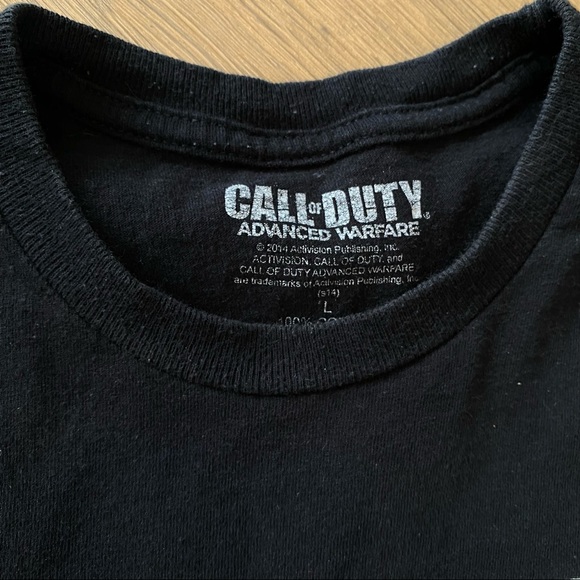 Call Of Duty Black Cropped Muscle Tee Size L - Picture 3 of 6